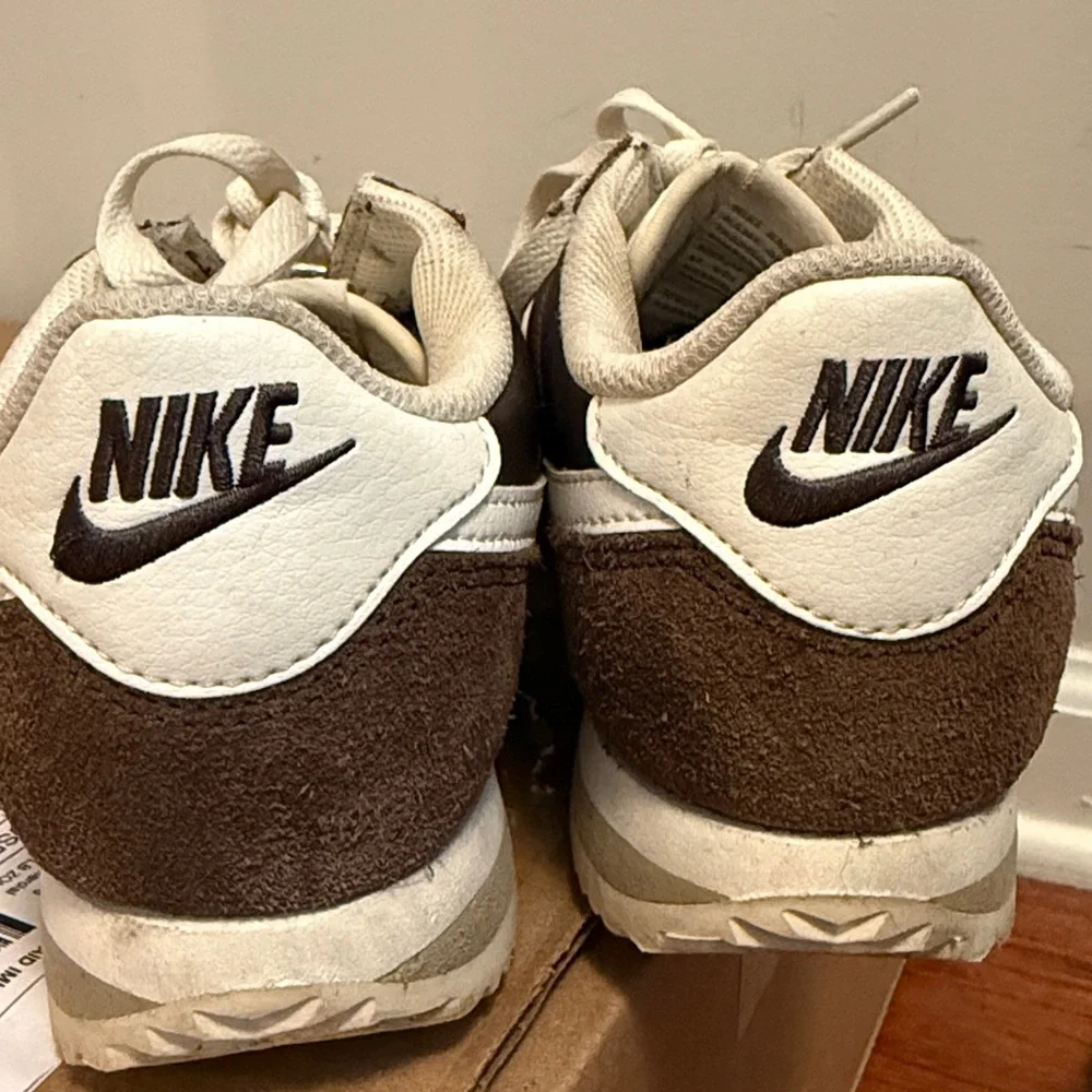 Nike Women’s Brown and White Cortez Sneakers - Picture 2 of 5